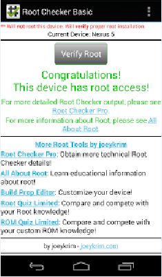 root checker status